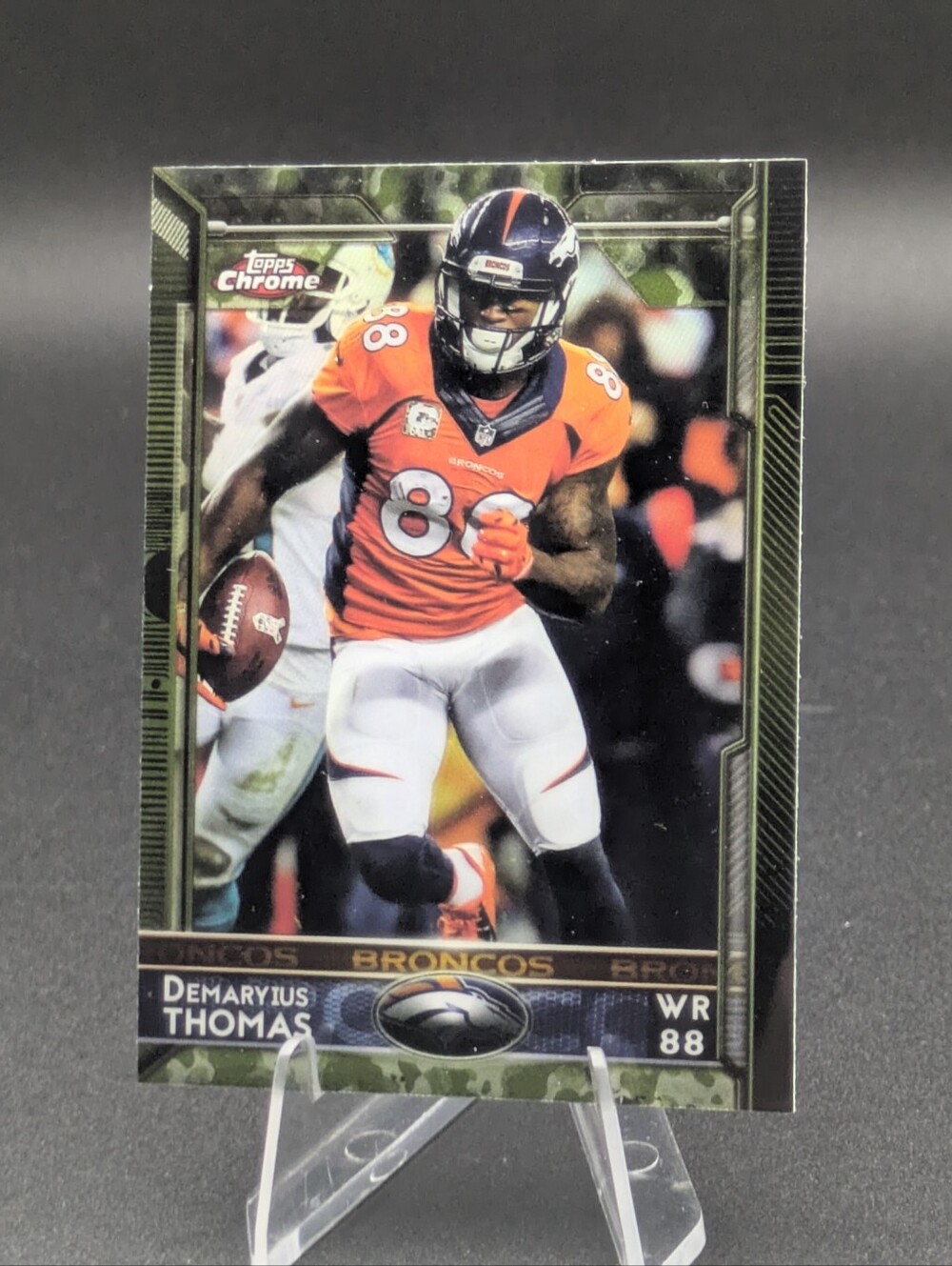 2015 Topps Chrome Mini /99 Camo STS Refractor Demaryius Thomas #14 Broncos Star